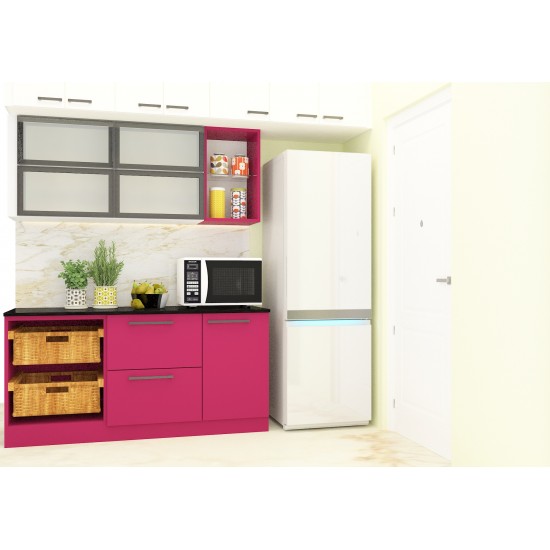 Aakil Parallel Shaped Kitchen with Laminate Finish
