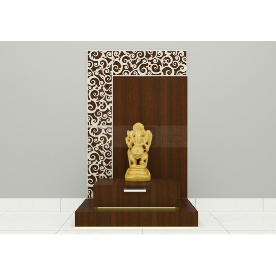 Hican Puja Unit with Laminate Finish