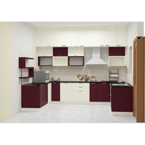 Quincy U - Shaped Kitchen with Laminate Finish