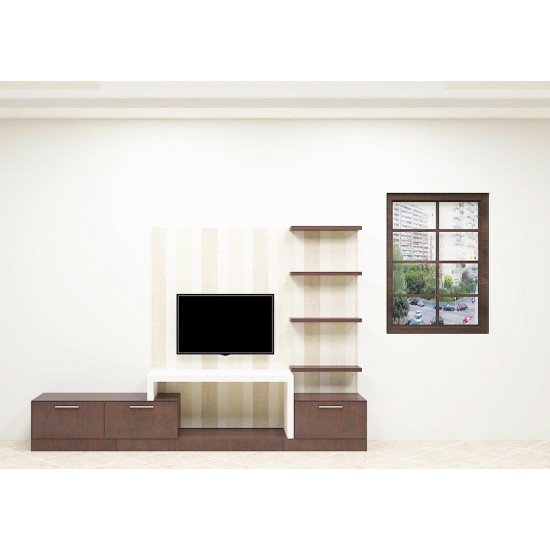 Floss Flower TV Unit with Laminate Finish